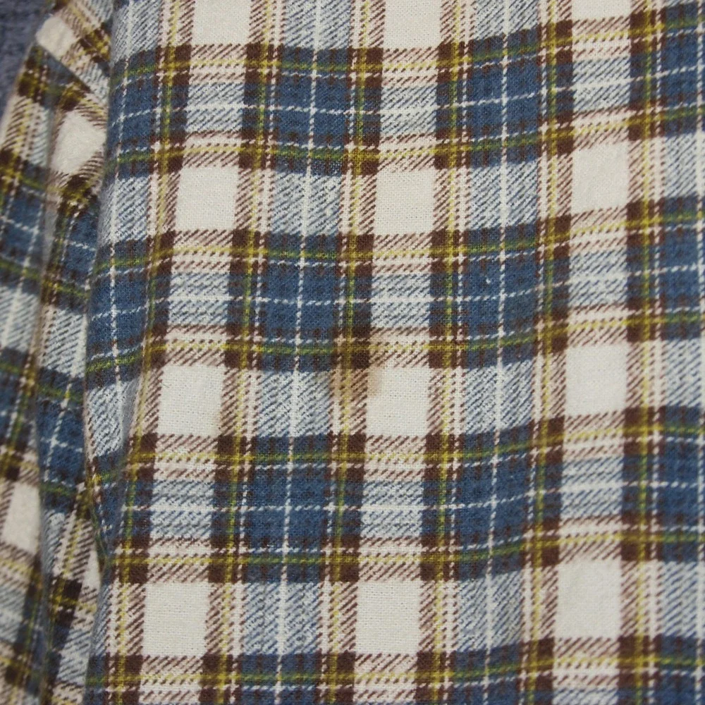 J Crew Oarsman Mens Plaid Long Sleeve Button Down Flannel Shirt Cotton‎ Size L